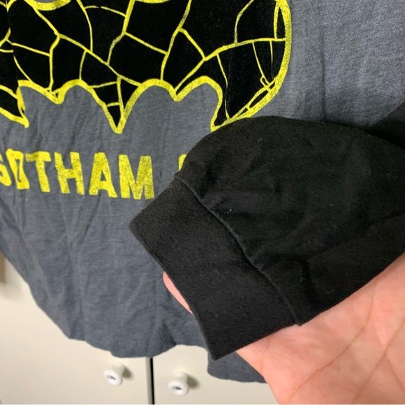 Batman Baseball Jersey Style Graphic T-Shirt - Picture 2 of 12